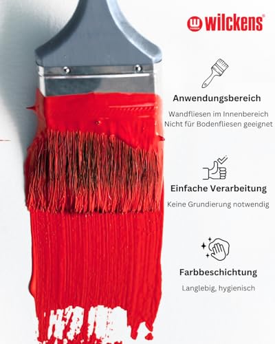 Wilckens Fliesenlack seidenglänzend, 750 ml, Weiß – Ansicht 3