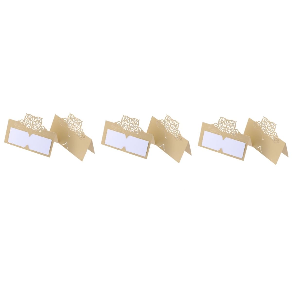 OUNONA 150stücke -cut Platzkarten Mit Floralen Motiven Für Hochzeiten Und Veranstaltungen Elegante Tischkarten Für Namensbeschriftung Und Dekoration Goldene Farbe
