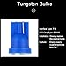 cciyu 6 Pack Blue T10 168 194 LED Interior Lights Instrument Dash Light Bulb w/Twist Lock Base Socket