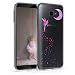 Produktbild kwmobile Hülle kompatibel mit Samsung Galaxy J4+ / J4 Plus DUOS - Handyhülle - Handy Case Fee Pink Violett Transparent