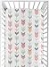 Sweet Jojo Designs Fitted Crib Sheet for Grey, Coral and Mint Woodland Arrow Baby/Toddler Bedding Set Collection - Arrow Print