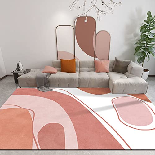 Tapis shaggy abstrait idéal pour créer un coin lecture cosy et chaleureux