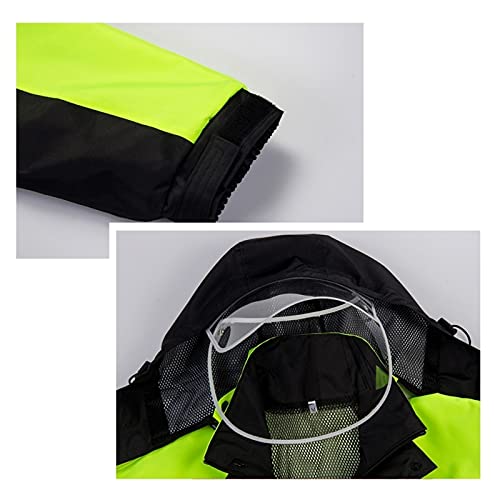 Chaqueta impermeable y pantalón para ciclismo hombre 3XL verde miniatura 4