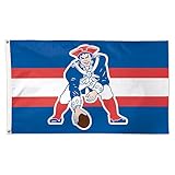 WinCraft New England Patriots Single-Sided 3' x 5' Deluxe Retro Flag
