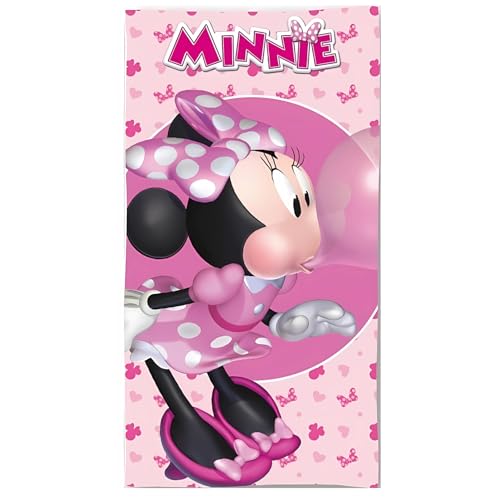 arlis Serviette de Plage ou Drap de Bain Minnie en Coton (Minnie)
