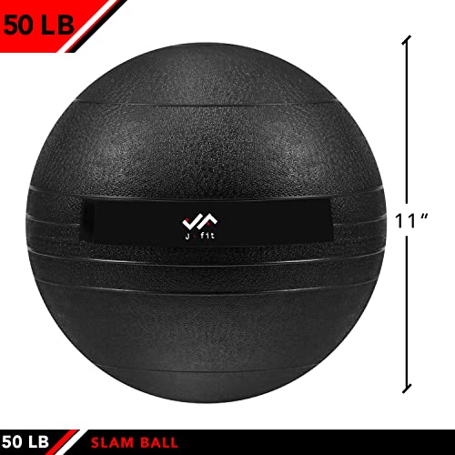 Jfit Weighted Slam Ball, Classic Black, 50 Lb #TOP1