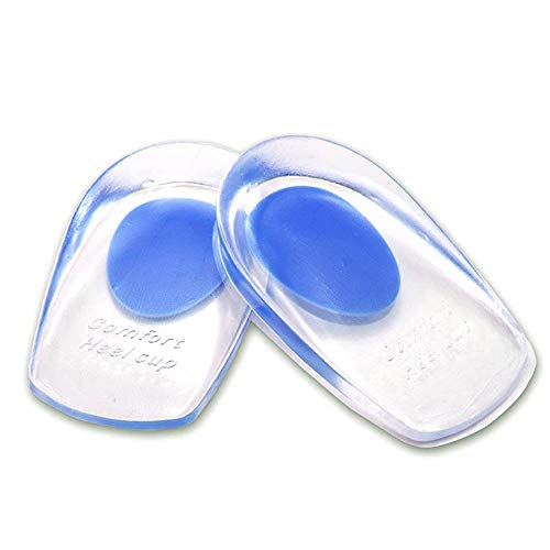 Bedler 1 para Silikon Gel Ferse Cups Pads Schuheinlagen Weiche Anti-Rutsch-Fuß Schmerzlinderung Einlegesohlen Kissen Fußpflege für Frauen und Männer Schuhe Pad Cover