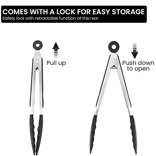 Bugucat Pinze da Cucina 1PCS,Pinze da Barbecue