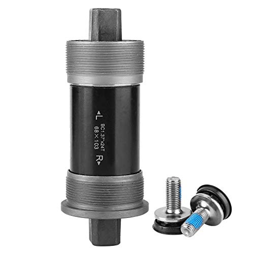 Outbit Eje de pedalier-Eje de pedalier de Bicicleta Quare Hole Axis Bike Parts para manivela de husillo cónico Cuadrado(68 113mm)
