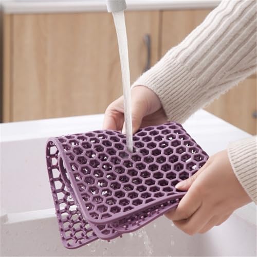 Tapis d'évier en silicone pour éviter les rayures et amortir les chocs de la vaisselle