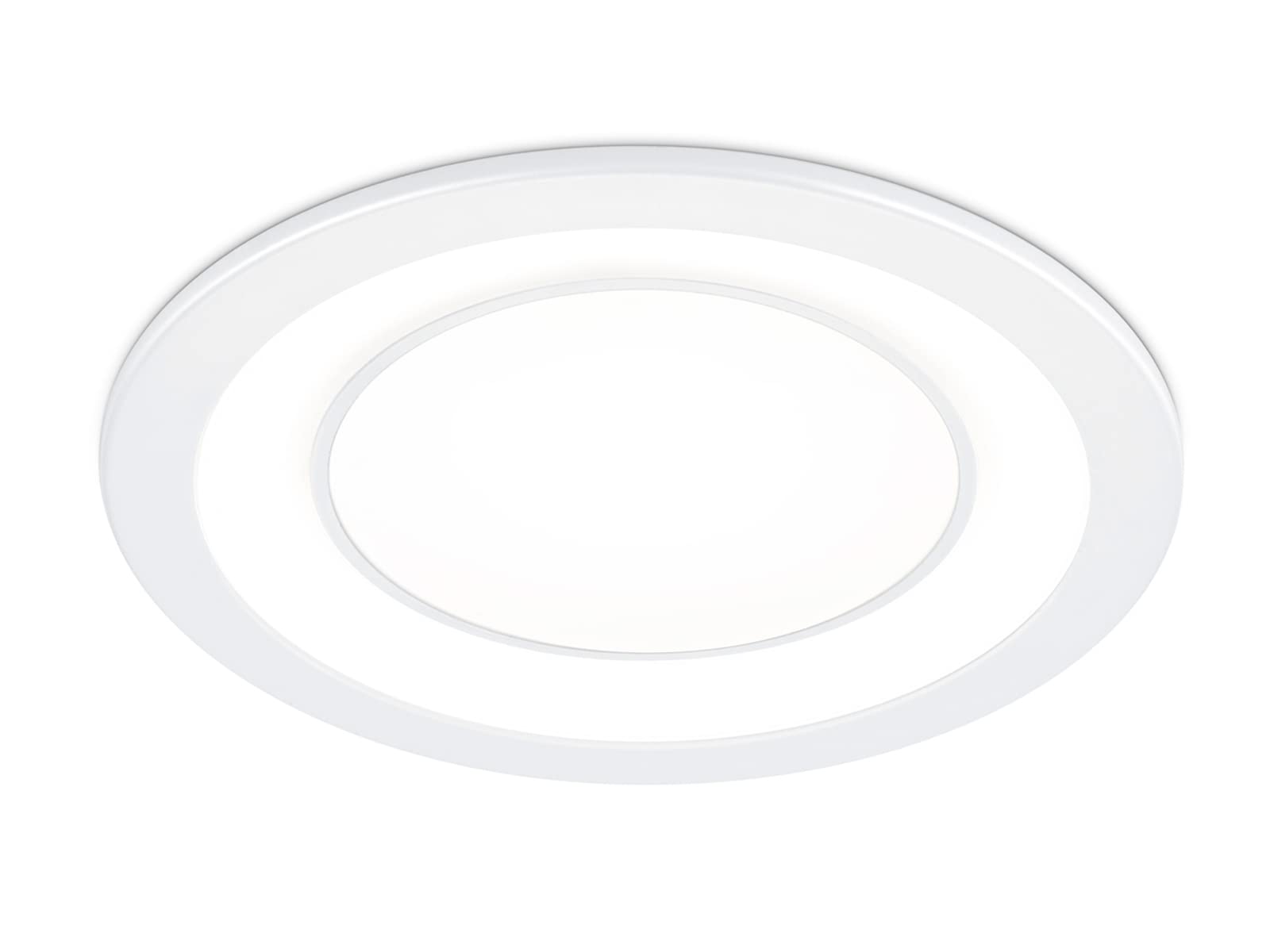 Trio Leuchten Foco LED empotrable Core 652610131, plástico, color blanco, incluye LED de 10 W