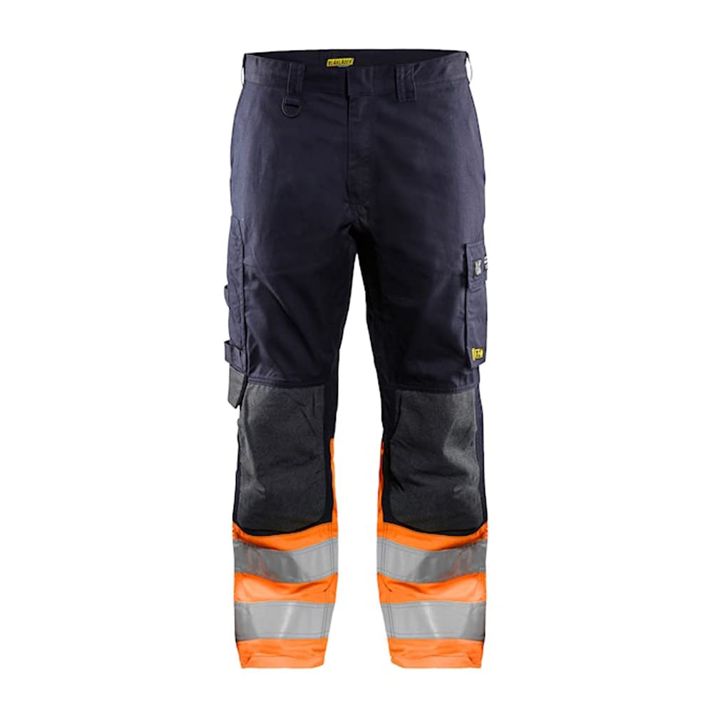Blaklader 148915138953C56 Multinorm Inhärent Arbeitshose, Marineblau/Orange, Größe C56