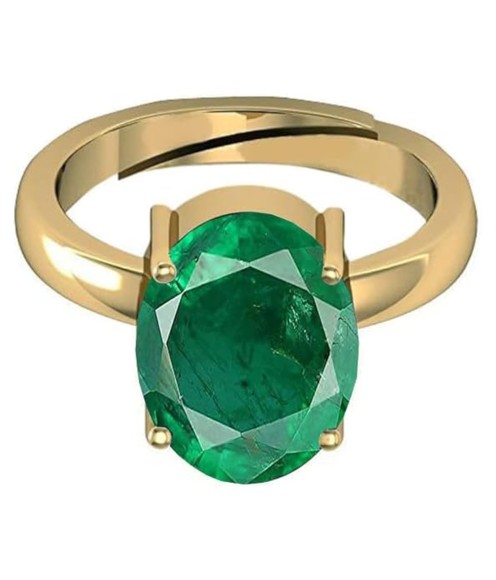 7.25 Carat Certified Precious Emerald Adjustable Ring