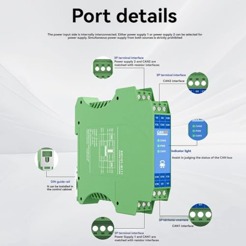 Repetidor CANFD y módulos de comunicación industriales CAN 2.0 de 5 Mbps 7