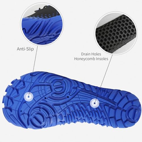 Queday Water Shoes for Women Men Quick Dry Barefoot Shoes Athletic Lightweight Sports Aqua Socks Outdoor Swim Fishing Hiking Diving Surf Walking Kayaking4