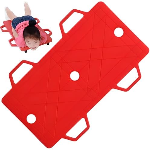 Patinete de gimnasio resistente con ruedas giratorias de 360° y asas para una fácil dirección, soporta 200 kg para actividades de fitness en interiores y exteriores