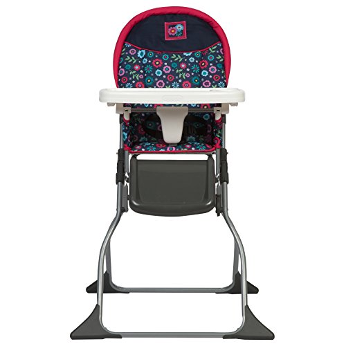 Cosco Kids Highchair for Baby, Simple Foldable High Chair, Convenient, Lightweight, and Compact Design, Flower Garden