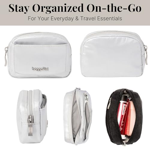Image of Baggallini Women's Pocket Cosmetic - Lightweight Bag - Travel Essentials Makeup Organizer Mini