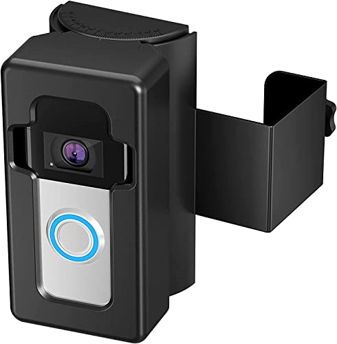 COOLWUFAN Anti-Theft Doorbell Mount with Angle Adjustment (35 to 135 Degree) Video Doorbell Mount for Apartment or Business No-Drill Doorbell Upgrade Corner Kit for Home