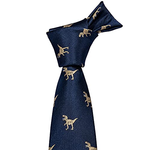 Image of Barry.Wang Men Tie Set Paisley Silk Necktie Pocket Square Cufflinks Formal Wedding Business Party