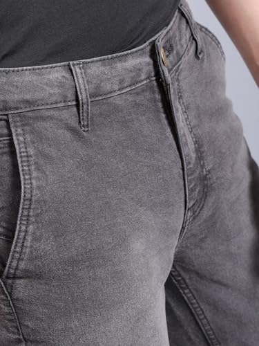 Image of The Indian Garage Co Men Slim Fit Solid Mid-Rise Jeans