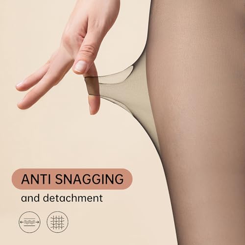 Image of 2 Pairs Women's Sheer Tights 50D Ultra Thin Soft Nylon Regular Panty Multicolour High Sheer Anti-slid Pantyhose