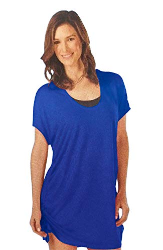 Speedo Women's Adjustable Length Swim Cover-Up (Small, Atlantic Blue)