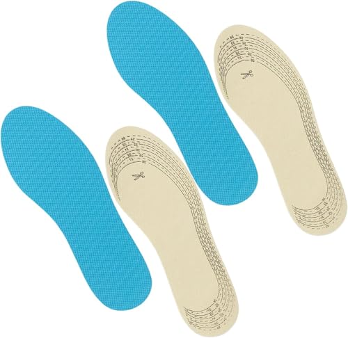 Kids Memory Foam Shoe Insoles - 2 Pairs of Arch Support Insoles Trim to Fit Ideal for Sneakers and School Shoes