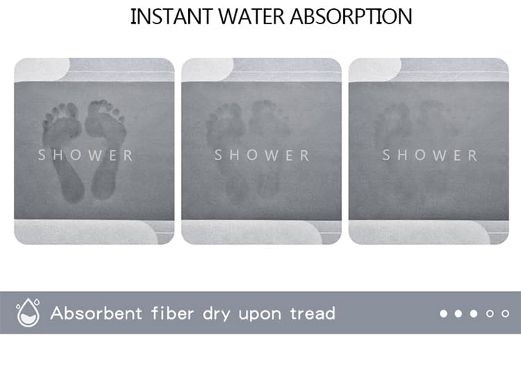 THE LITTLE LOOKERS Bathroom Mat for Kids Room/Bathroom Carpet/Anti-Slip Bathroom Mat for Kids/Doormats for Baby Room, Washable & Non-Slip (Bear - Pink) - Image 3 thumbnail