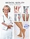 2 Paar Medizinische Kompressionsstrümpfe Damen & Herren 20-30 mmHg, Klasse 2, Offene Spitze Abgestufte Unterstützung Stützstrümpfe für Krampfadern Ödeme Flug (2x Beige, XL)