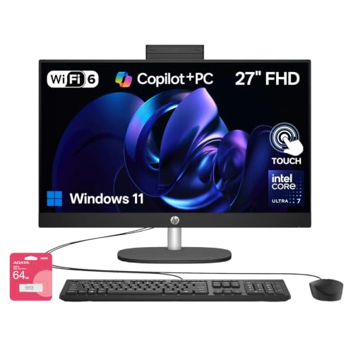 HP 27-Inch All-in-One Core Ultra 7 Desktop