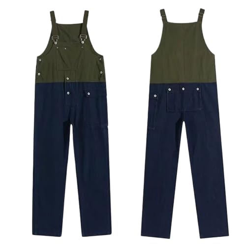 WOLONG overol estilo ropa de calle: pantalones de trabajo informales y holgados para hombre
