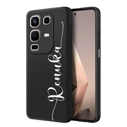 Image of Fashionury Back Cover Case for Infinix Note 50s 5G | Matte Soft Silicon Flexible | Camera Bump Protection | Custom Name Back Case Cover for Infinix Note 50s 5G