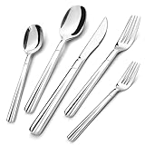 Set de Couverts 30 Pièces Service pour 6, Set de Couverts en Acier Inoxydable Premium, Ens...