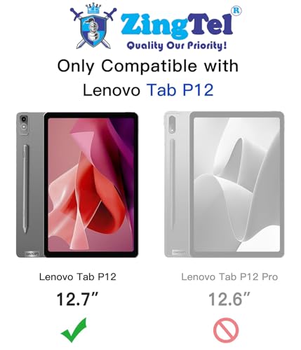 Image of Screen Guard Designed For Lenovo Tab P12 Nano Fiber Tempered Glass Screen Protector Flexible, HammerProof & Shatterproof