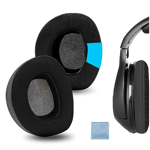 Geekria Almohadillas deportivas de gel de refrigeración de repuesto para auriculares Sennheiser RS 160/170/180, HDR 160/170/180, piezas de reparación (negro)