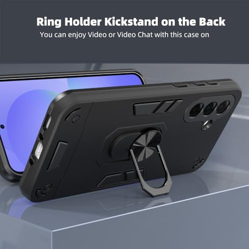 Image of NDCOM Back Cover for Samsung A36 Back Cover | Compatible with Samsung A36 5G Back Cover | Ring Holder Case