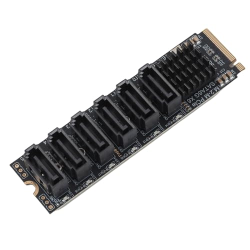 Adaptateur M.2 vers SATA solution pour connecter 6 disques durs supplémentaires - 5
