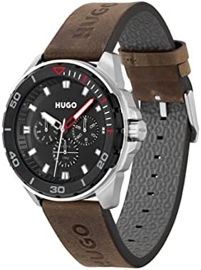 HUGO Herenhorloge analoog kwarts met lederen band 1530245 HUGO Herenhorloge analoog kwarts met lederen band 1530245