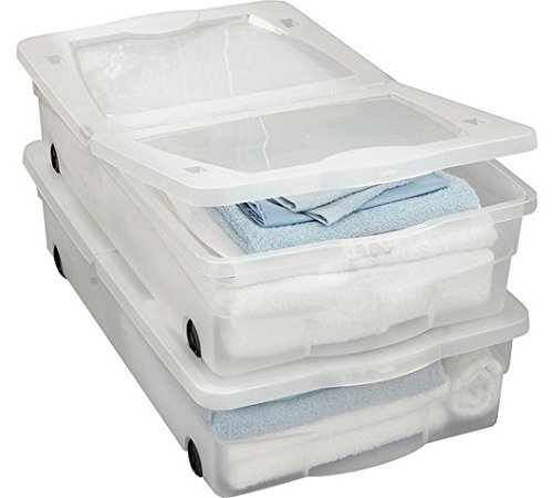 Coffre De Rangement étanche Kis 65L - Avec Roulettes, Polypropylène, Idéal Garage Ou Cave