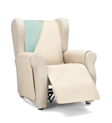 Martina Home Cubre Sofá Diamond 1 Plaza/Relax Beige/Aguamarina