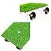 Saim 17Inch LengthTurtle Basking Platform Acrylic Reptile Ramp with Fake Grass Resting Terrace for Aquatic Turtles, Frogs, Newts, Salamanders and Axolotls - Large