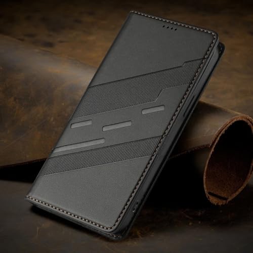 Étui Moto G86 Power en cuir vert menthe avec clapet magnétique - 6