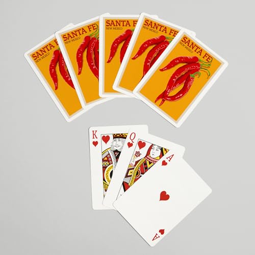 Santa Fe New Mexico Red Chiles Baraja Poker 52 Cartas miniatura 7