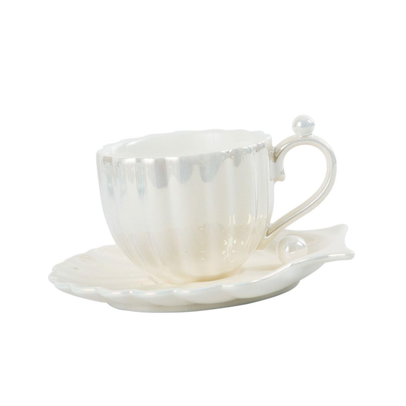 Tasse café porcelaine avec soucoupe, le cadeau maison idéal