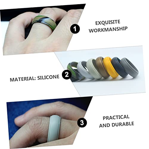 Anillos de silicona ajustables para hombre y mujer GALPADA miniatura 5