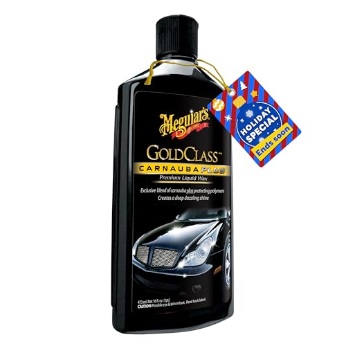 Meguiar's Gold Class Carnauba Plus Premium Liquid Wax Kit, Car