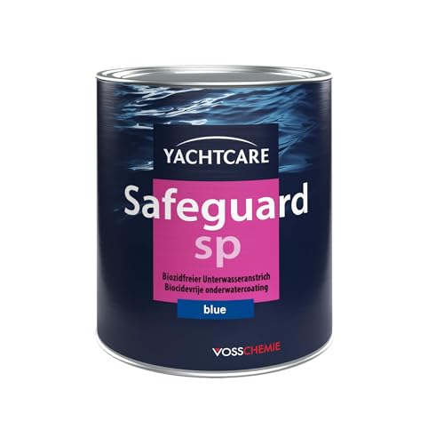 Yachtcare Unisex – Erwachsene Safeguard SP blau Biozidfreier Unterwasseranstrich, 750ml