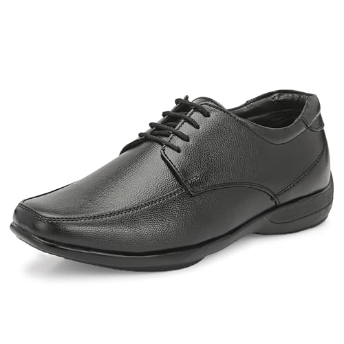 Image of Centrino Formal Shoes for Men | Lightweight Comfortable Office Shoes for Man Stylish | Cushioned Insole Lace-Up Shoes for Men | Durable TPR Sole | Trendy Classic Design Footwear for Men (8116)