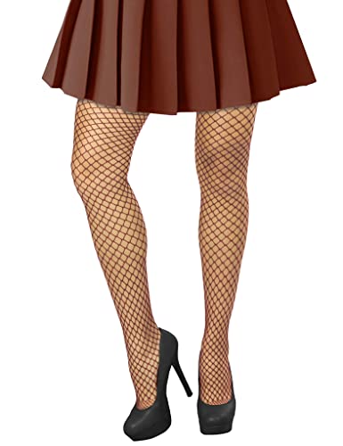 Image of Lastclream High Waisted Fishnet Tights for Women Sexy Fishnets Stockings Full Footed Fishnet Sheer Pantyhose Plus Size